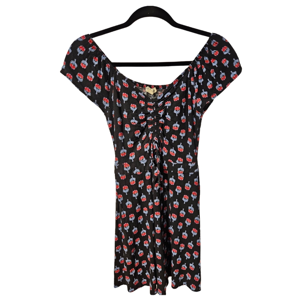 Aeropostale Black Floral Mini Dress